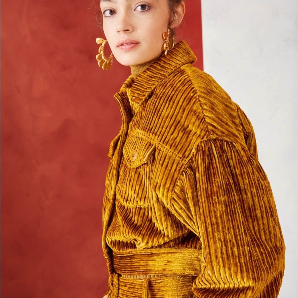 Ulla Johnson Gold Corduroy Jacket